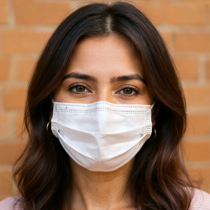 Tapabocas Blanco Doble Tela Alta Respirabilidad Biofit Cj x 50 Un